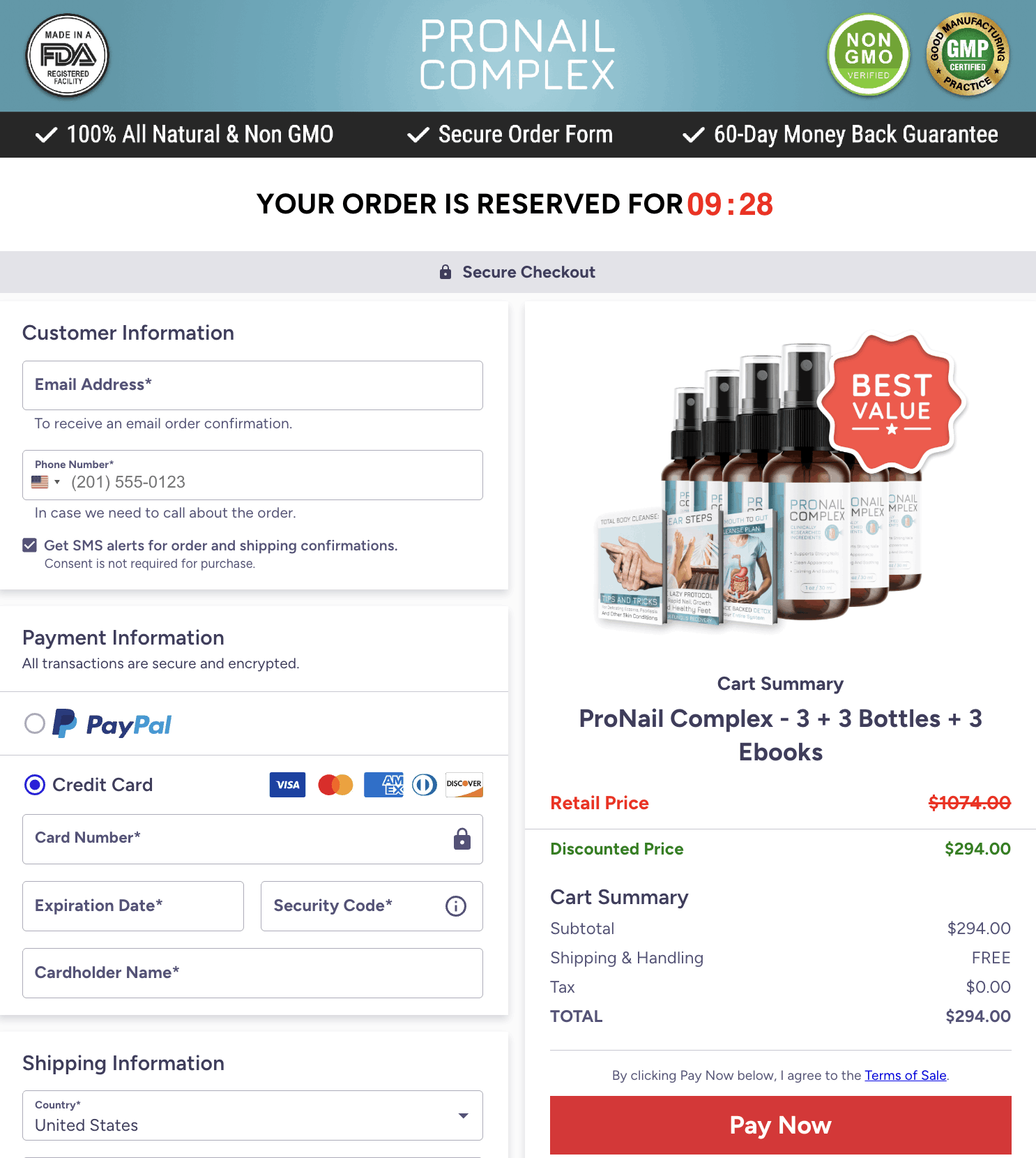 pronail complex-order-page