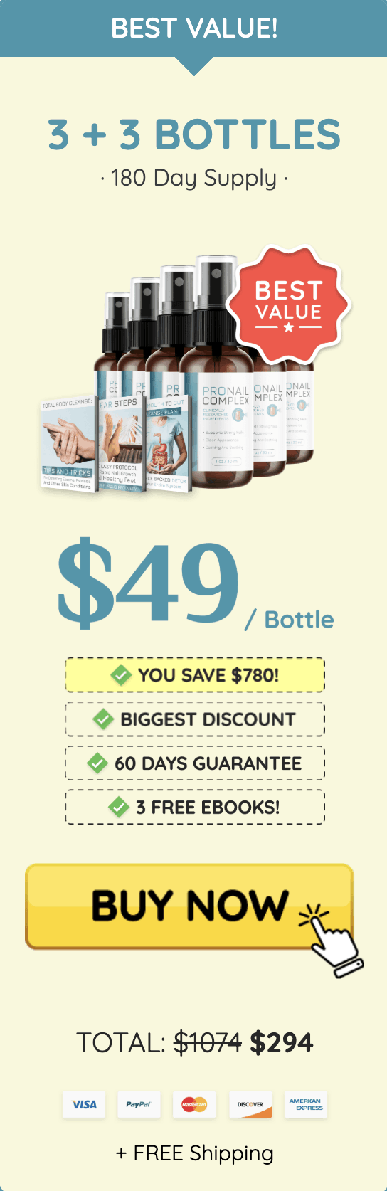 pronail complex-price-of-6-bottles